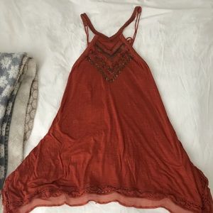 Free People orange tank size XS
